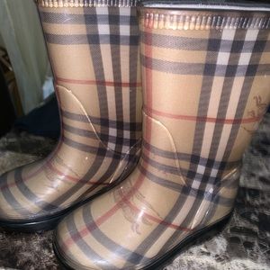 Burberry rain boots